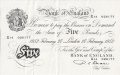Bank Of England 5 Pound Notes To 1979 5 Pounds, 27. 2.1952